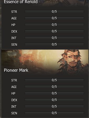 Family Info (Alt+R), Status tab: the Pioneer Mark rows go from 0 to 5.